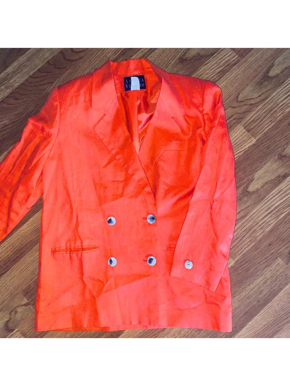 Vintage Andrea Viccaro Linen Blazer